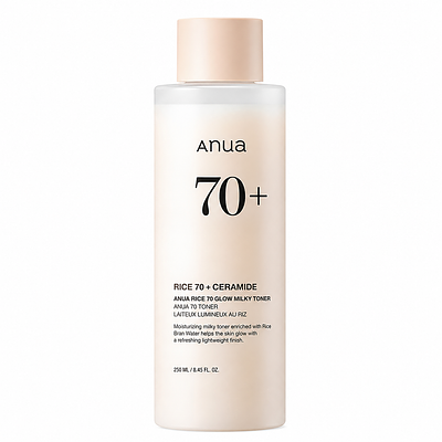 Молочный тонер для сияния кожи с рисом Anua Rice 70 Glow Milky Toner