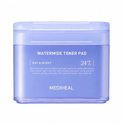 Интенсивно увлажняющие тонер-пэды с ледниковой водой Mediheal Watermide Toner Pad (100 штук)