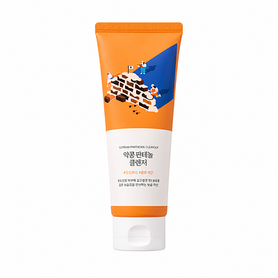 Пенка для умывания с чёрной соей и пантенолом Round Lab Soybean Panthenol Cleanser