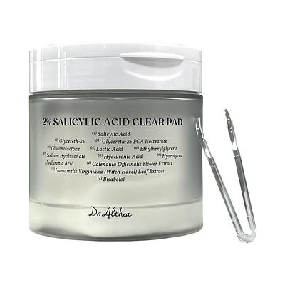Отшелушивающие тонер-пэды с салициловой кислотой 2% DR.ALTHEA 2% salicylic acid clear pad (65 штук)