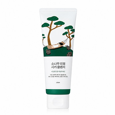 Пенка с экстрактом сосны и центеллы для проблемной кожи Round Lab Pine Calming Cica Cleanser