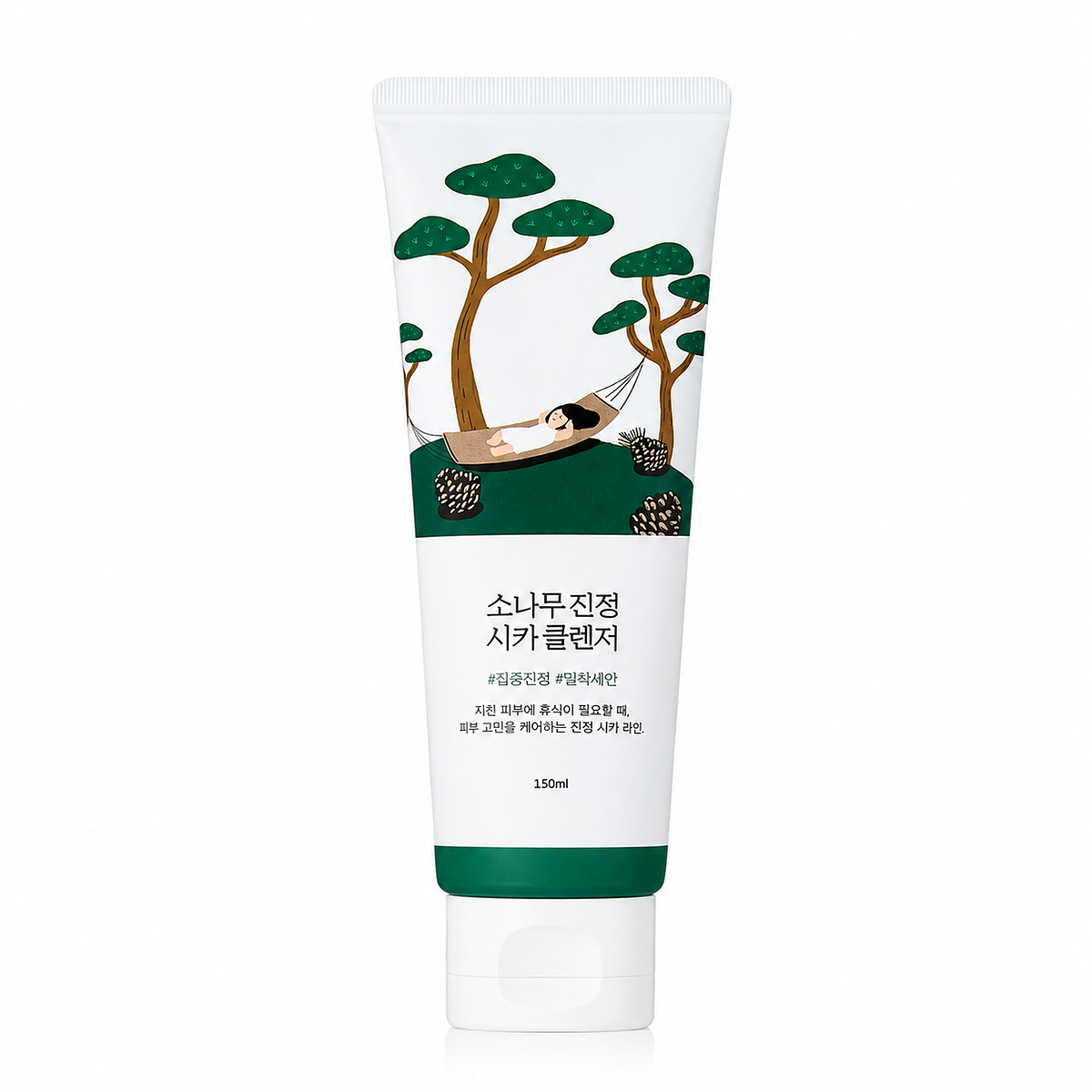 Пенка с экстрактом сосны и центеллы для проблемной кожи Round Lab Pine Calming Cica Cleanser