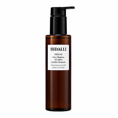 Успокаивающий гель для умывания BIDALLI Vegan Cica Madeca 2% BHA Gentle Cleanser