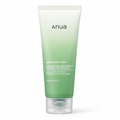 Пенка-скраб с хауттюйнией Anua Heartleaf Quercetinol Pore Deep Cleansing Foam
