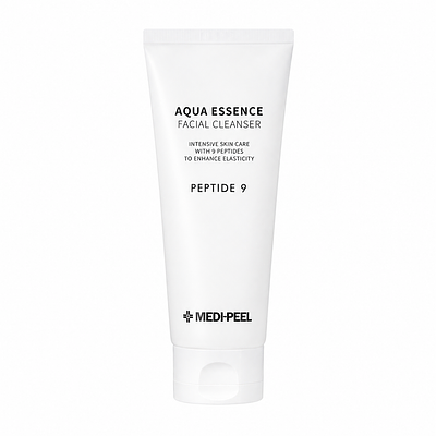 Пенка для умывания с пептидами MEDIPEEL Peptide 9 Aqua Essence Facial Cleanser