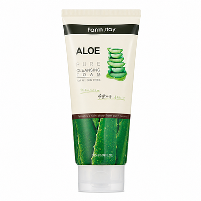 Увлажняющая пенка для умывания Farm Stay ALOE PURE CLEANSING FOAM