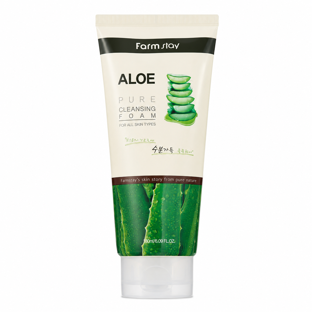 Увлажняющая пенка для умывания Farm Stay ALOE PURE CLEANSING FOAM