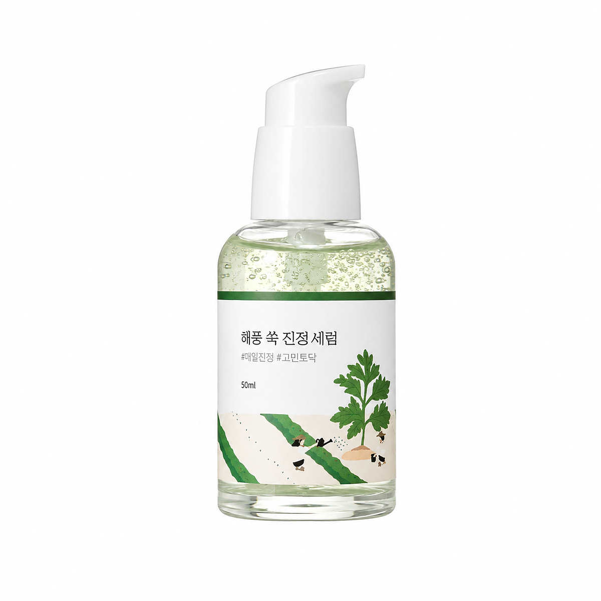 Успокаивающая концентрированная сыворотка с полынью ROUND LAB Mugwort Calming Serum