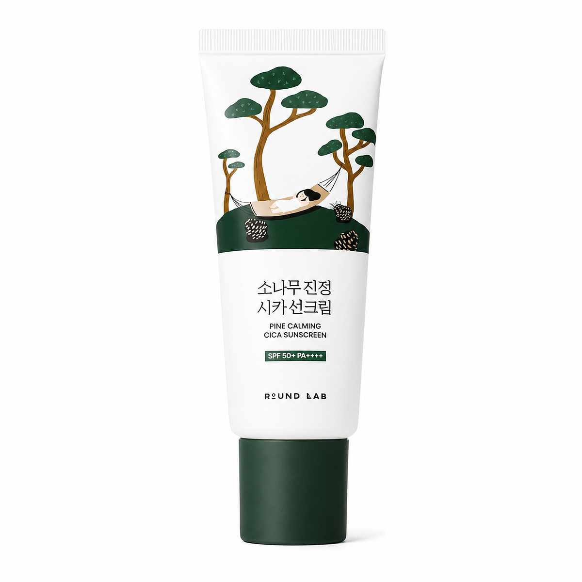 Выравнивающий солнцезащитный крем для проблемной кожи Round Lab Pine Calming Cica Primer Sunscreen