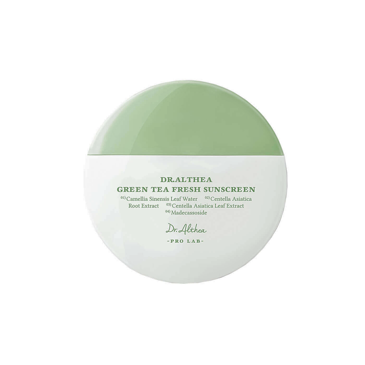 Успокаивающий солнцезащитный крем с зеленым чаем Dr.Althea Green Tea Fresh Sunscreen SPF50+ PA++++