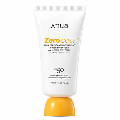 Универсальный солнцезащитный крем Anua Zero-Cast Moisturizing Finish Sunscreen SPF50+