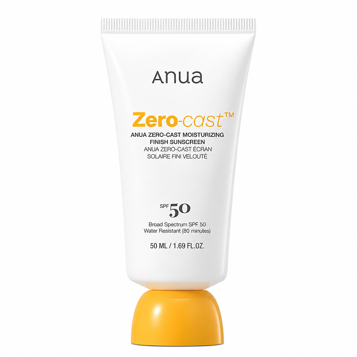 Универсальный солнцезащитный крем Anua Zero-Cast Moisturizing Finish Sunscreen SPF50+