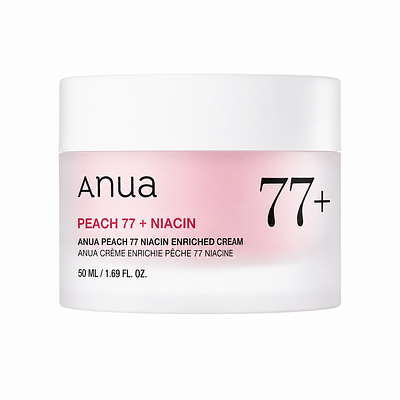 Выравнивающий крем с ниацинамидом и персиком Anua Peach 77 Niacin Enriched Cream