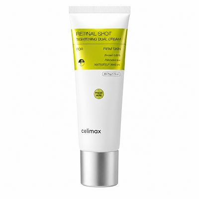 Двойной крем с ретиналем для упругости кожи Celimax retinal shot tightening dual cream