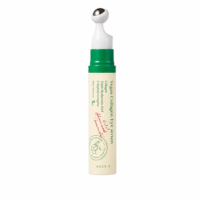 Пептидная сыворотка для век с массажным аппликатором AXIS-Y Vegan Collagen Eye Serum