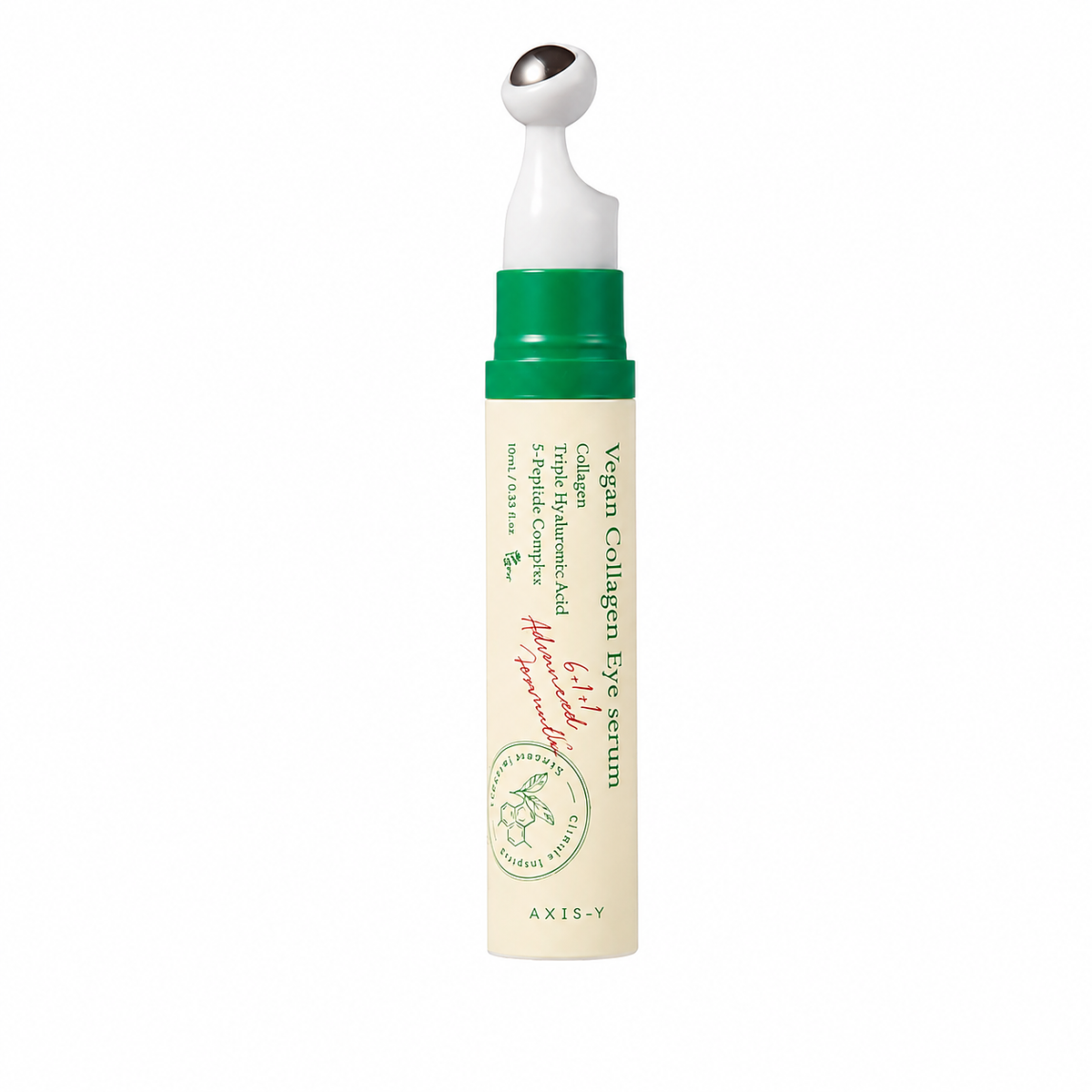 Пептидная сыворотка для век с массажным аппликатором AXIS-Y Vegan Collagen Eye Serum